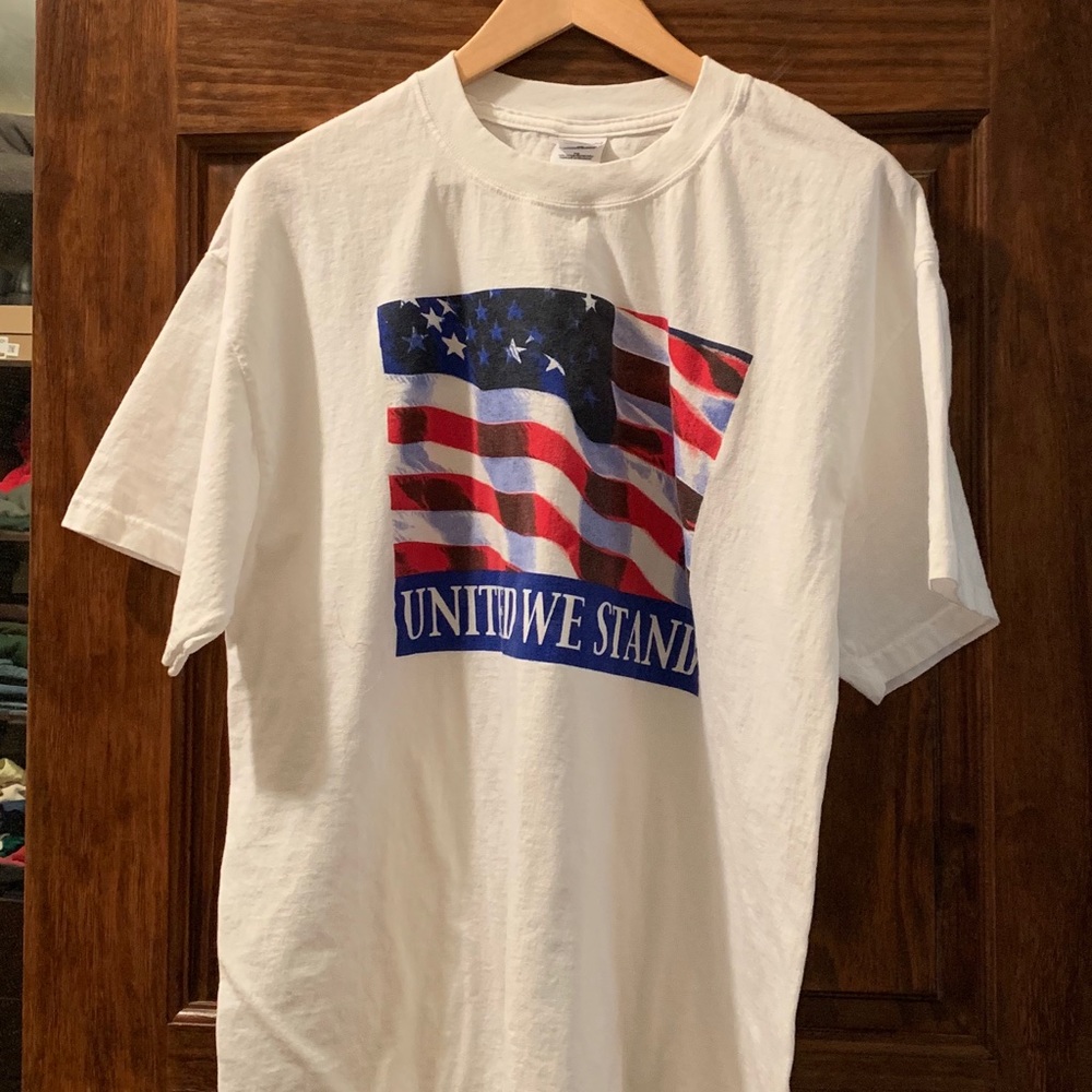“United We Stand” American Flag Tee